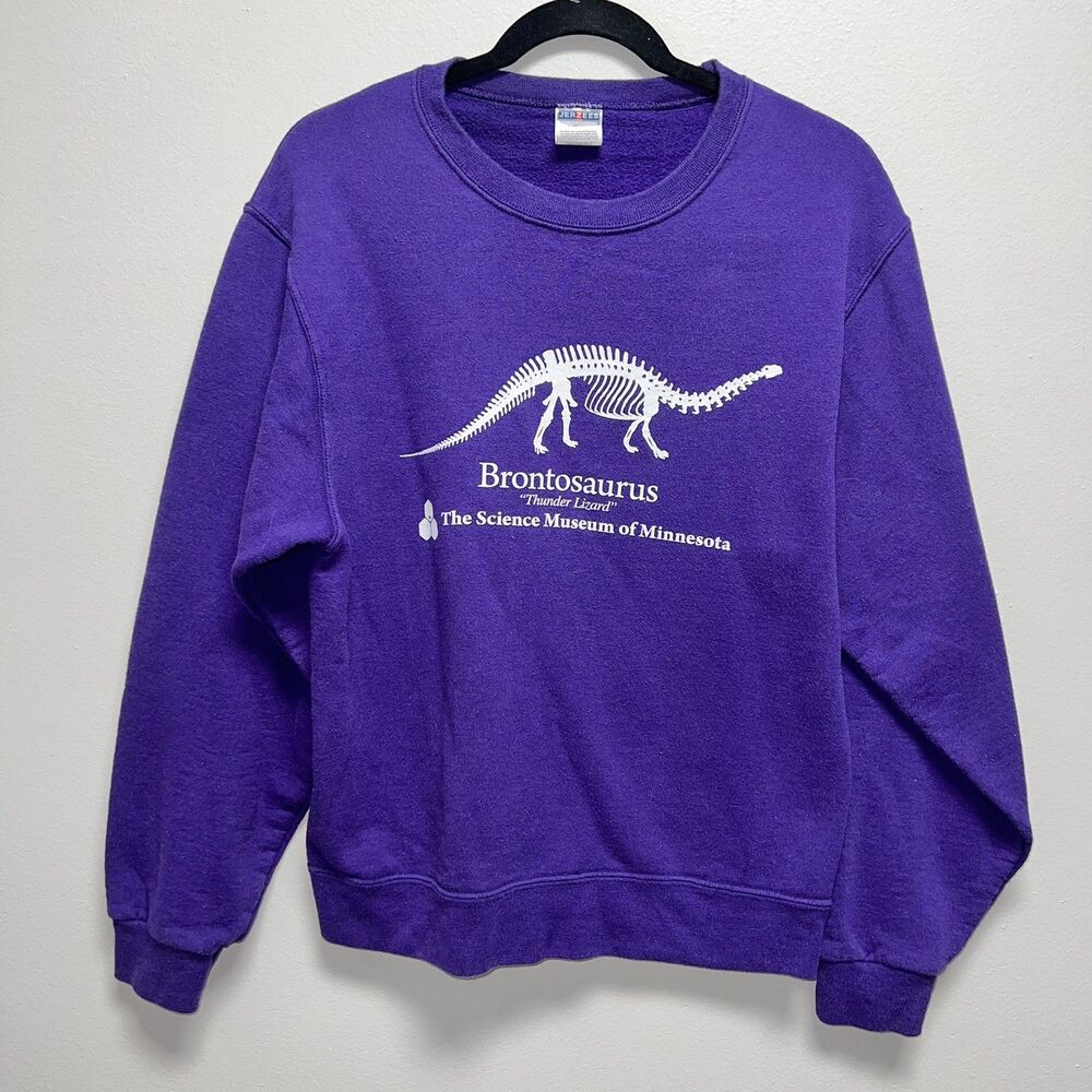 Stranger Things Science Museum of Minnesota dinosaur crewneck size small women